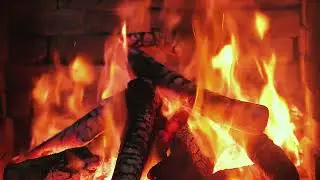 Peaceful Firelight Smooth Jazz, Saxophone & Piano | Fireplace 4K Ambience for Calm Evening