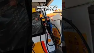 Gasolina V-Power da Shell na Titan 150 🚀 #moto #titan150 #vpower #shell #shorts #cg #speed #gopro