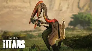 Jogando em SERVIDOR DE REALISMO EXTREMO - Voando de Hatzegopteryx - Path of Titans