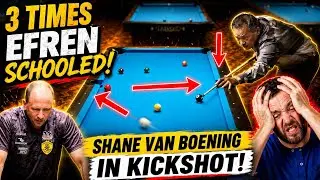 Efren Reyes Shows Shane Van Boening Who&rsquo;s the Real Kickshot King!