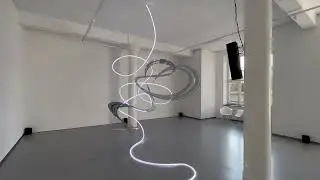 Suzzane Rottenbacher&rsquo;s light sculpture &lsquo;Jupiter and Io. 2.0&rsquo;