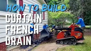 How to Build a Curtain French Drain around a Home with a Basement   [ Licensed Builder Explains ]
