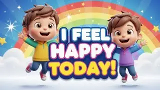 I Feel Happy Today 😊 | Happy Song for Kids | Fun & Positive Kids Learning Song 