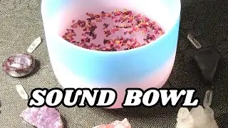 How To Cleanse Crystals With Sound Healing 💎 Quartz Singing Bowl Tutorial