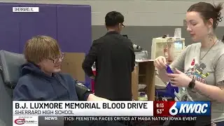 Sherrard High School aims to collect 45 units of blood to save more than 130 lives