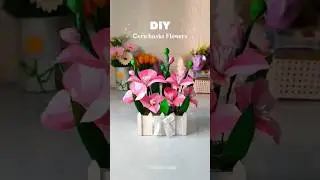 DIY Corn husk flower's🌸✨#diy #shorts