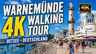 Warnemünde 4K Walking Tour ✨ Old Stream Harbour & Coastal Promenade, Rostock - Germany 🇩🇪