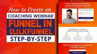 How to Create an Coaching Webinar Funnel in Clickfunnel
