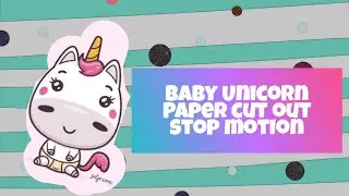 Unicorn Paper Stop Motion #shorts