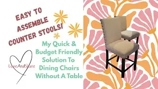 How To Assemble The Carlianna Counter Stools from Wayfair