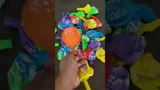 Colourful Mini Balloons || Satisfying Unboxing Asmrsoundvideo  #rainbowballoon #balloon #poppballons