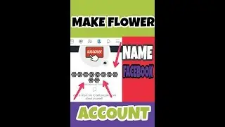 How to create new folwer name symbol Facebook id 2019 invalid flower symbol Facebook id