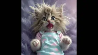Messy hair cute kitten singing Dudidudidam🐱#dudidudidam #cat #cute #kitten #singing #catlove