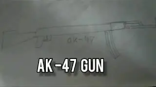 Ak -47 gun #5 / Easy gun drawing / Draw with ritu & raj