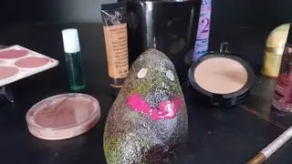 ASMR Makeup on Avocado | (No Talking)