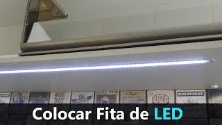 Colocar Fita de LED Embutido com Barra de Perfil HAFELE