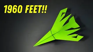 How to make a paper airplane that flies far, reaching 1,960 feet
