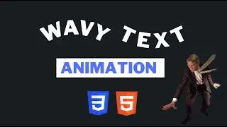 Wavy text animation HTML and CSS