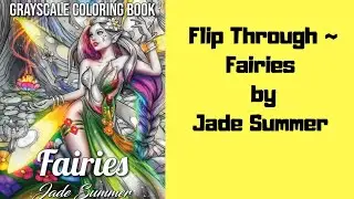 Awesome grayscale! | Flip Through ~ Fairies by Jade Summer