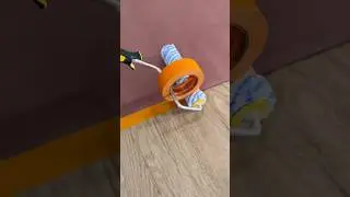 Applying Tape with Paint Roller ￼#tricks #painting #ideas