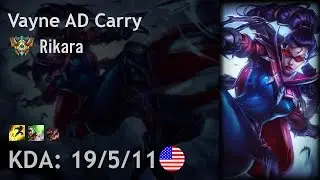 Vayne AD Carry vs Draven - Rikara - NA Challenger Patch 7.14