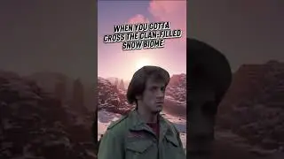When you gotta pass through the clan filled snow biome in #Rust - #RustMemes #PlayRist #RustGame