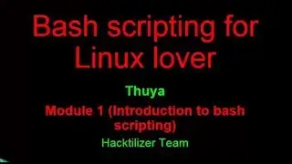 Module 01 - Introduction to bash scripting (Linux Bash Scripting)