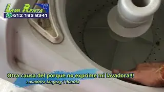 Otra causa del porque no exprime mi lavadora!!!