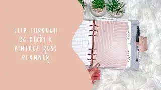 FLIP THROUGH  | B6 KIKKI K VINTAGE ROSE PLANNER