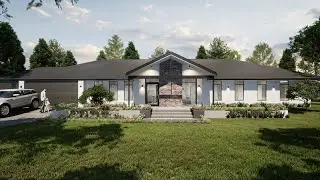 Country Style farm house with raking ceilings