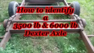 Как определить тип оси прицепа Dexter: 3500 фунтов и 6000 фунтов