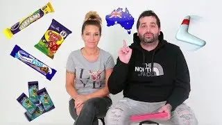 BRITISH COUPLE TRY AUSTRALIAN CANDY #australian #candy #challenge