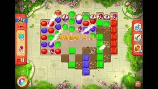 GardenScapes Level 3291 no boosters (18 moves)
