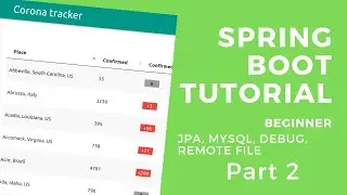 Corona Tracker - Java Spring Boot Tutorial for Beginners - JPA, MySQL, Debug, Remote file - Part 2