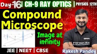 Compound Microscope When Image Formed At Infinity Class 12 | Ray Optics Class 12 | Rakesh Pandey