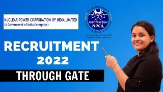 NPCIL Recruitment 2022 | Through GATE  20/21/22 | Exergic Aptitude