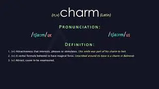 Charm Meaning And Pronunciation | Audio Dictionary