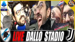 LIVE REACTION dal FERRARIS : SAMPDORIA-JUVENTUS 1-3 || Reazione gol tifoso juventino e sampdoriano