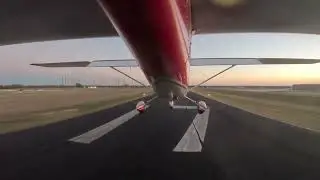 Landing at dusk. 