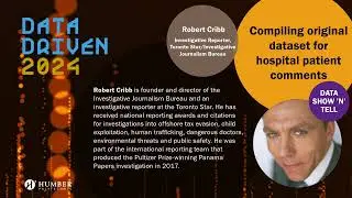 Data Show 'n' Tell: Compiling original dataset for hospital patient comments (Robert Cribb)