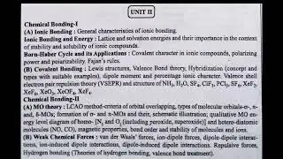 #BSc 1st semester||Chemistry syllabus||NEP 2020||