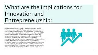 The future of Entrepreneurship and Innovation