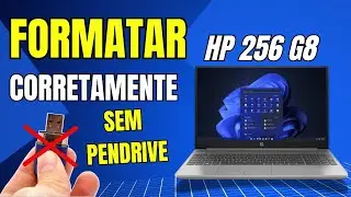 Como Formatar Notebook HP 256 G8 (SEM PENDRIVE)