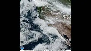 US West Coast Weather, GOES Satellite Imagery on June 10th, 2023 | #shorts