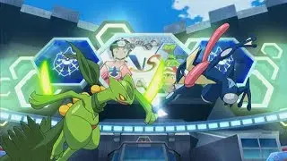 Ash vs sawyer full battle AMV/ kalos league / ashgreninja vs mega sceptile full battle / Pokemon 🔥