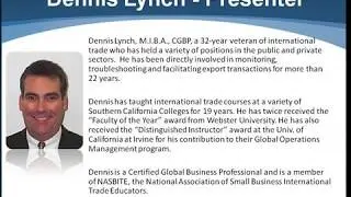 Developing Export Readiness Skills -  Dennis Lynch
