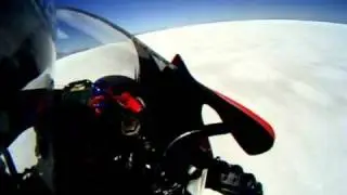 Bonneville speedweek on 50cc nitrous bike