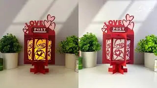 How To Make Paper Cut Lantern Letter Box Valentine