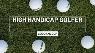 Watch me try to practice golf like Tiger Woods as a high handicap golfer