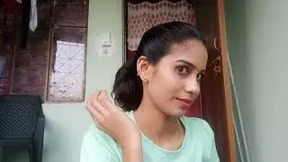 Simple Hairstyle On Oily Hair/oiled hair./( तेल वाले बालों में hairstyle कैसे बनाए)
